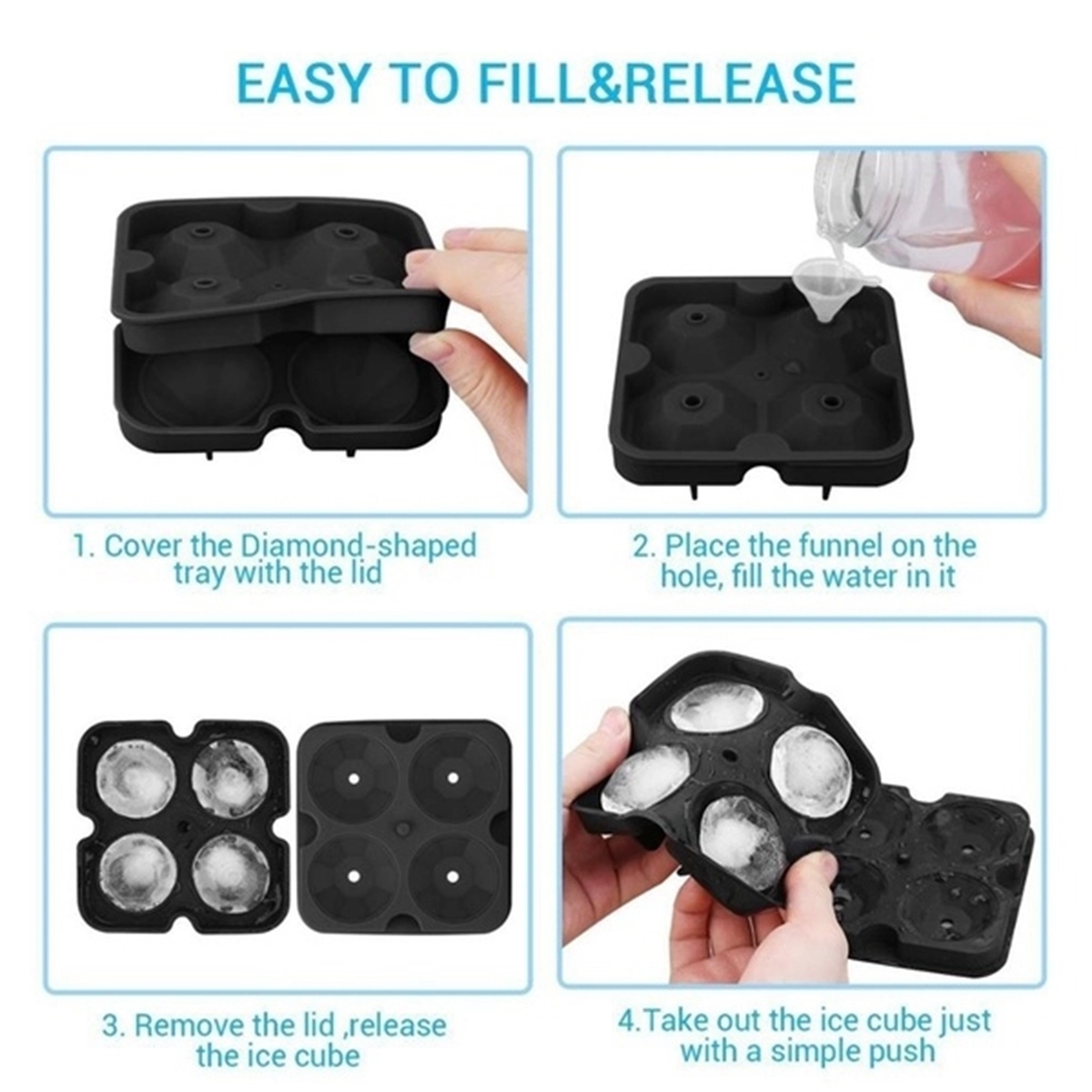 Diamond Shape Silicone Ice Mold 3