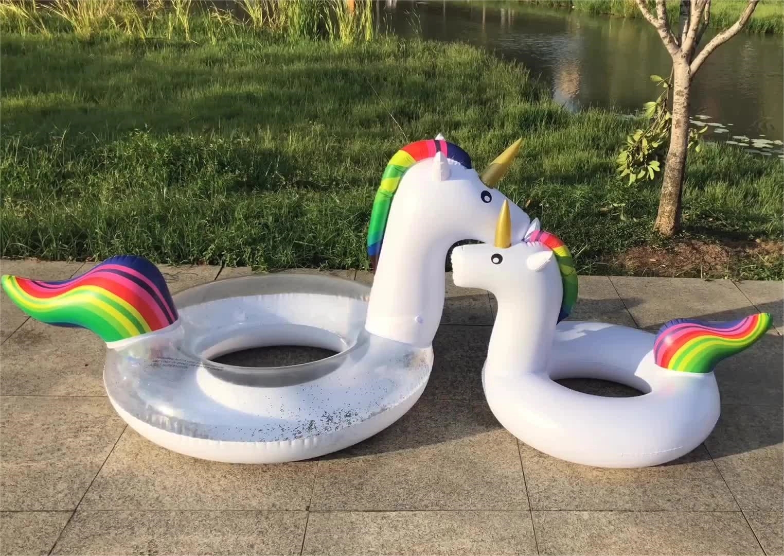 Giant Unicorn Inflatable Pool Float 11