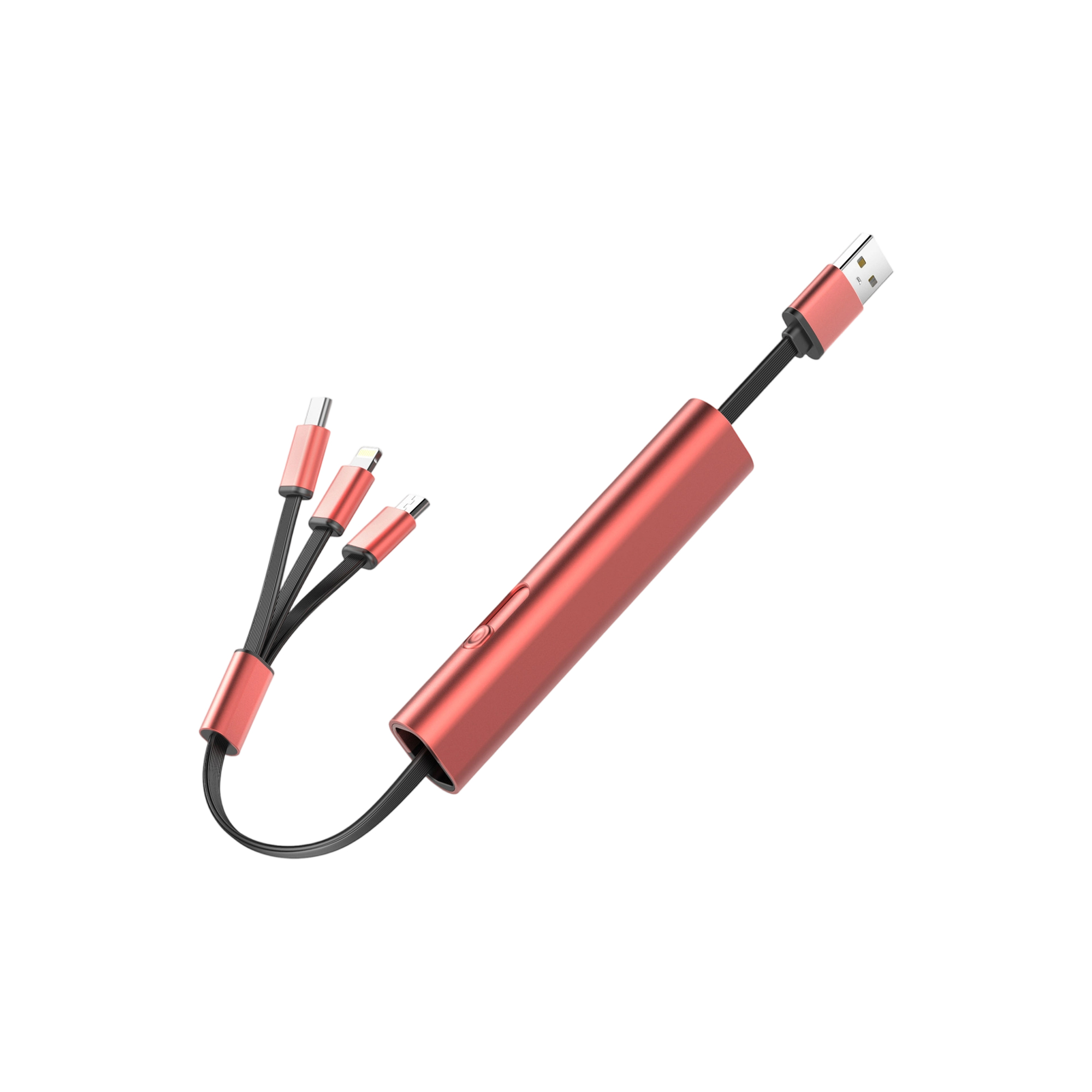 Portable Three In One Retractable Charging Cable 10.62" Length 14