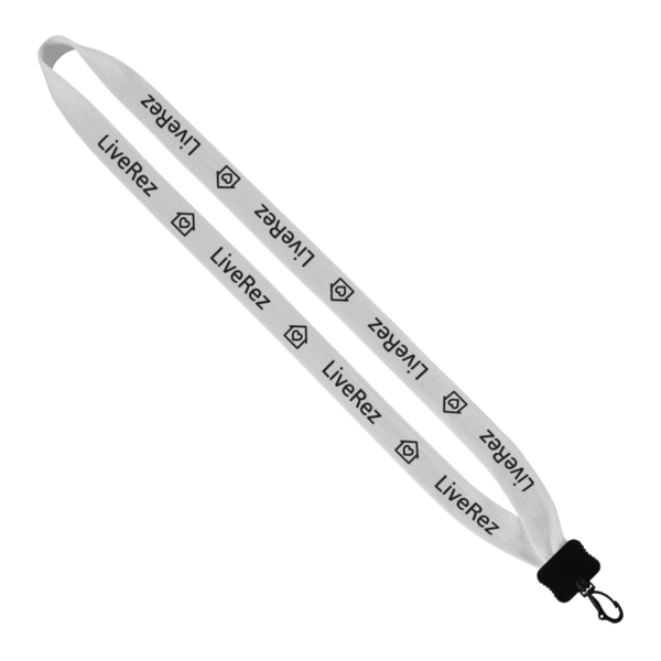 3/4" Cotton Lanyard with Plastic Clamshell & Swivel Snap Hook 25