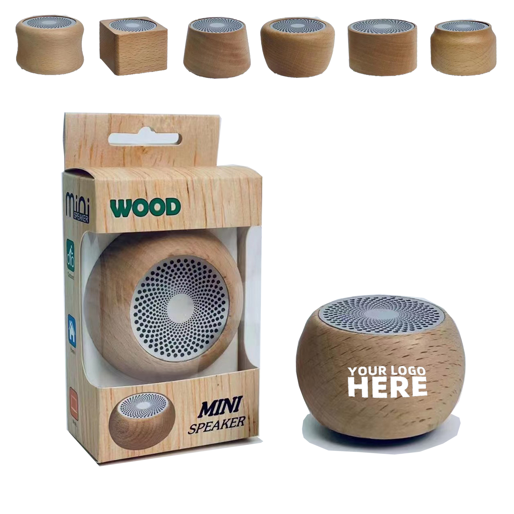 Portable Wooden Bluetooth Speaker 2