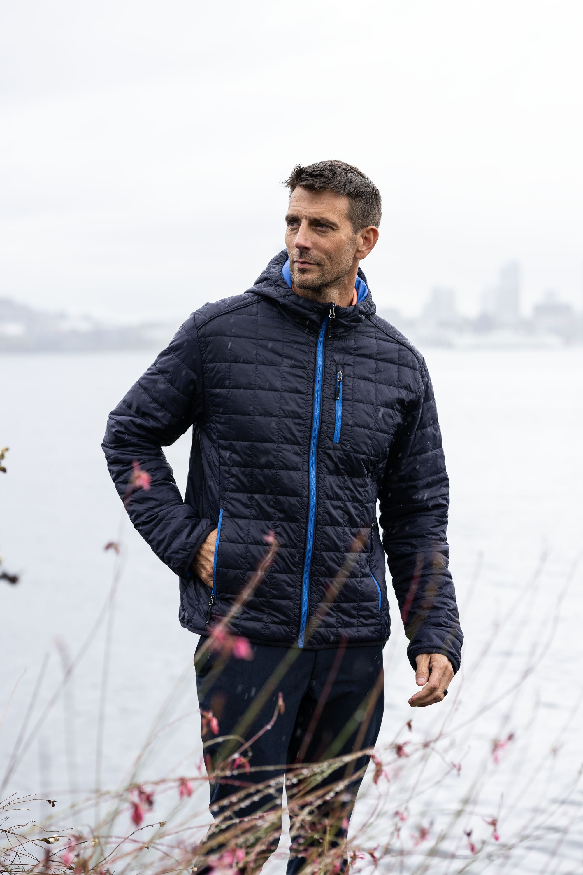 Cutter & Buck Rainier Recycled Insulated Puffer Mens Full Zip Hooded Jacket Jacket 13