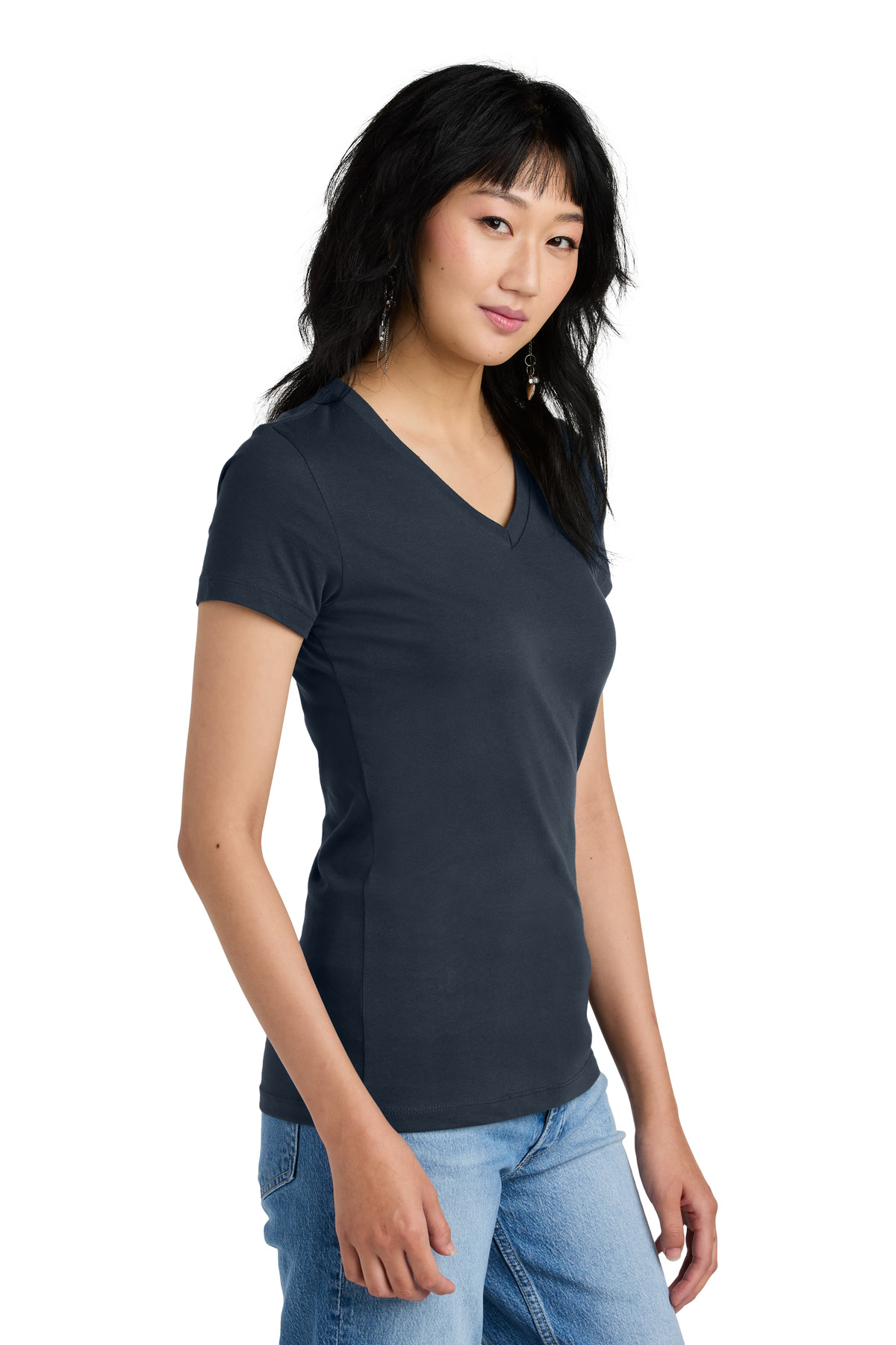 District® Women's Perfect Weight V-Neck Tee 50