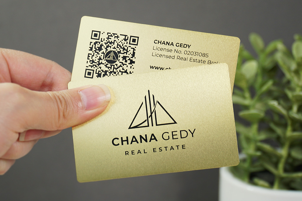 Brass Finish Business Cards 28