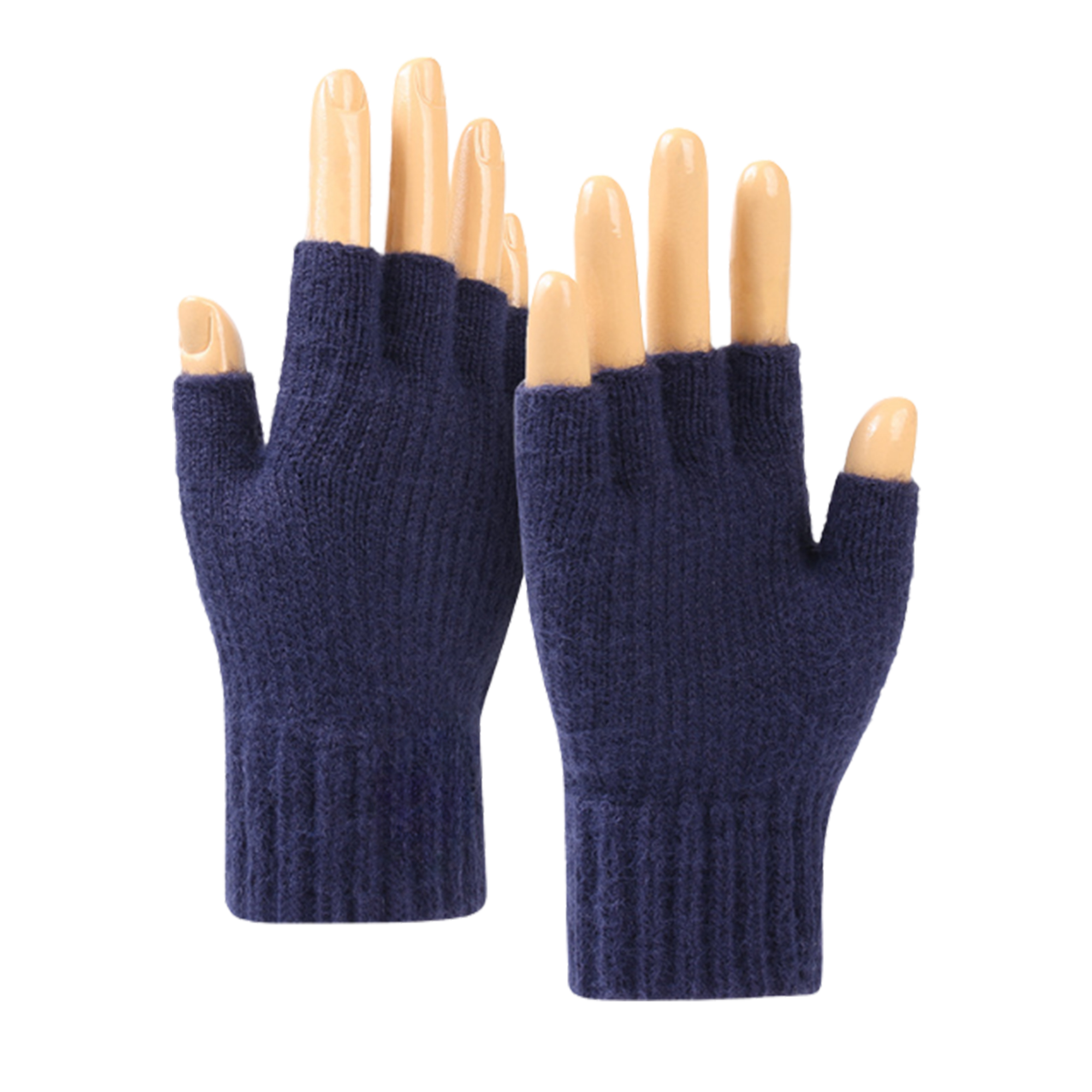 Flexible Winter Half Finger Knitted Gloves 4