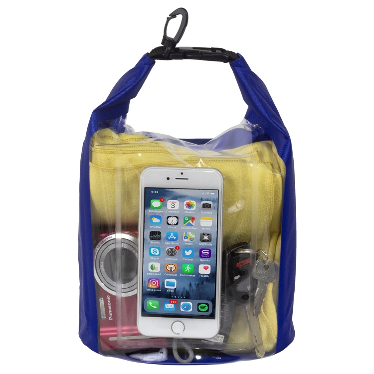 "The Navagio" 5.0 Liter Water Resistant Dry Bag With Clear Pocket Window 2