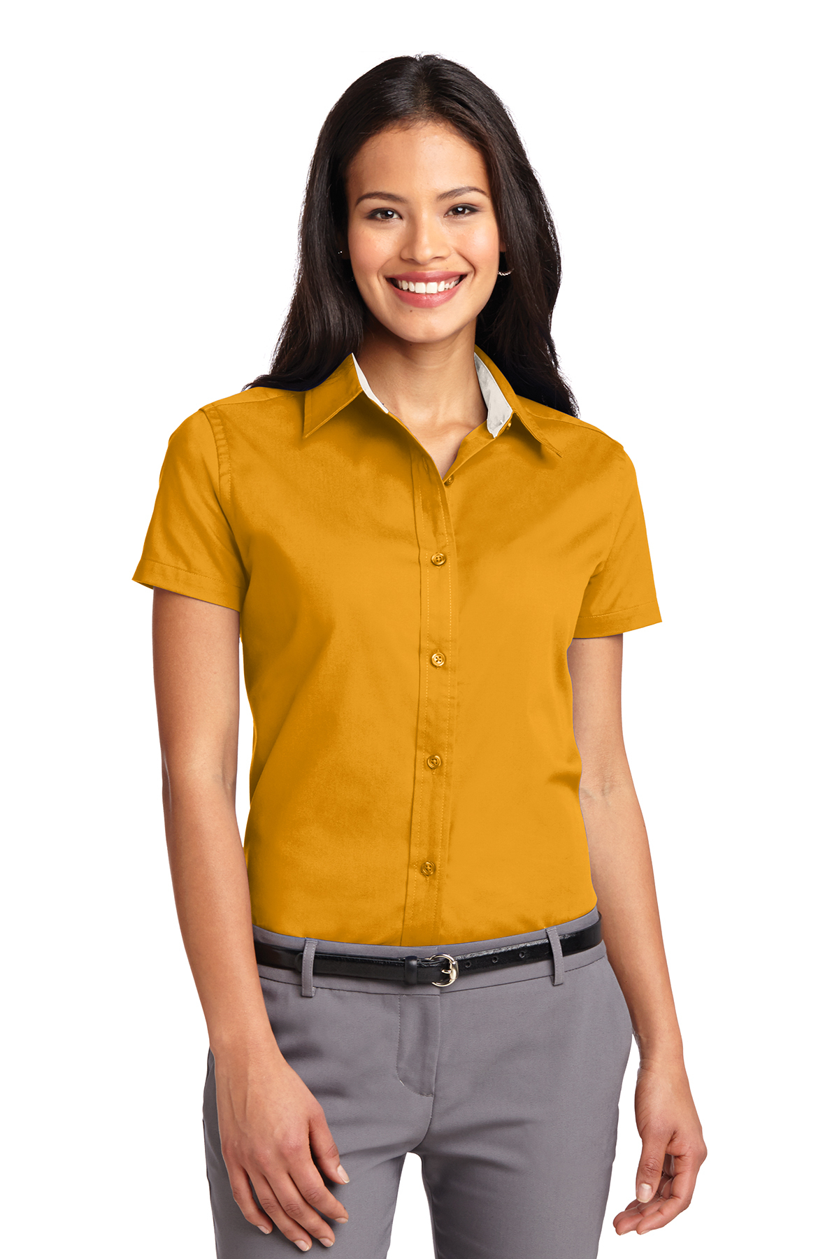 Ladies' Short Sleeve Oxford Button-Down Easy Care Shirts 20