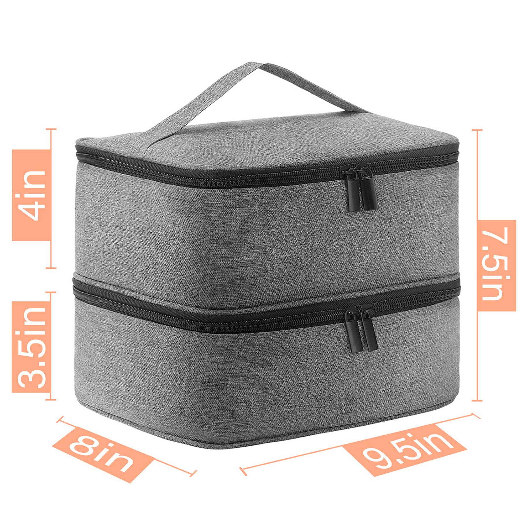 Oxford Double Layer Nail Polish Storage Makeup Bag 2