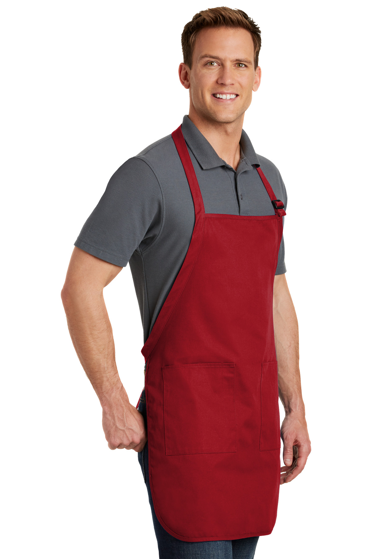 Port Authority Full-Length Apron with Pockets. A500 5