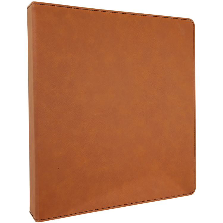 10 1/2" x 11 1/2" Rawhide Leatherette 3 Ring Binder w/1" Slant Rings 2