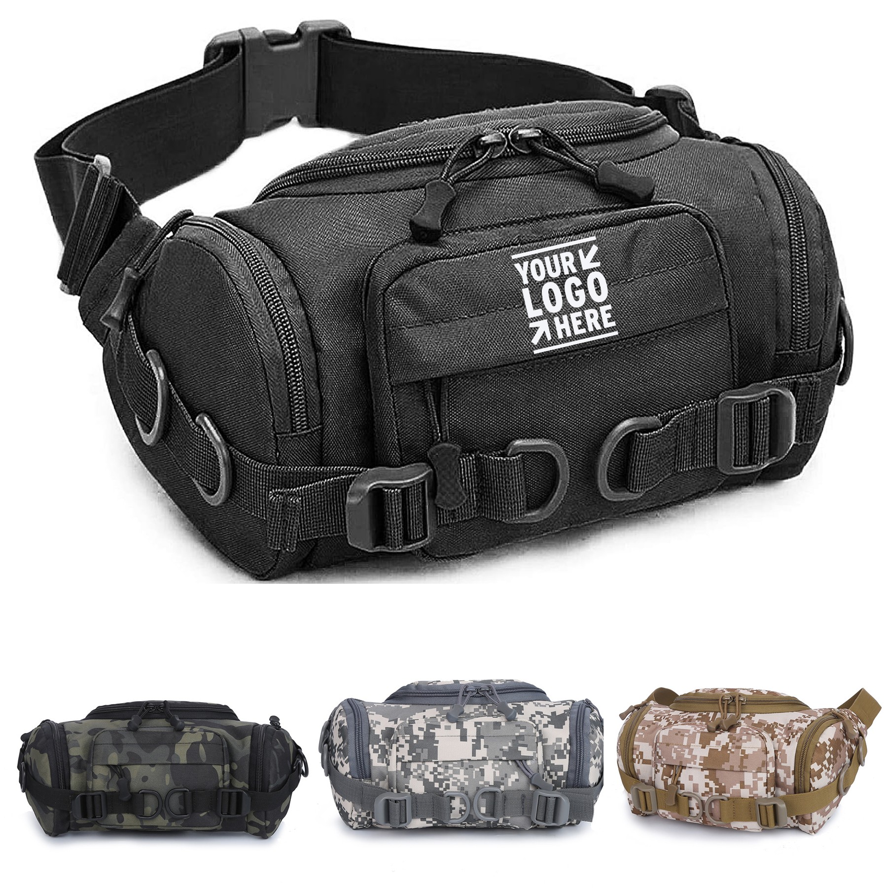 Hiking Camping Tactical Fanny Pack Portable Men Women Military Waist Hip Bum Bag 2
