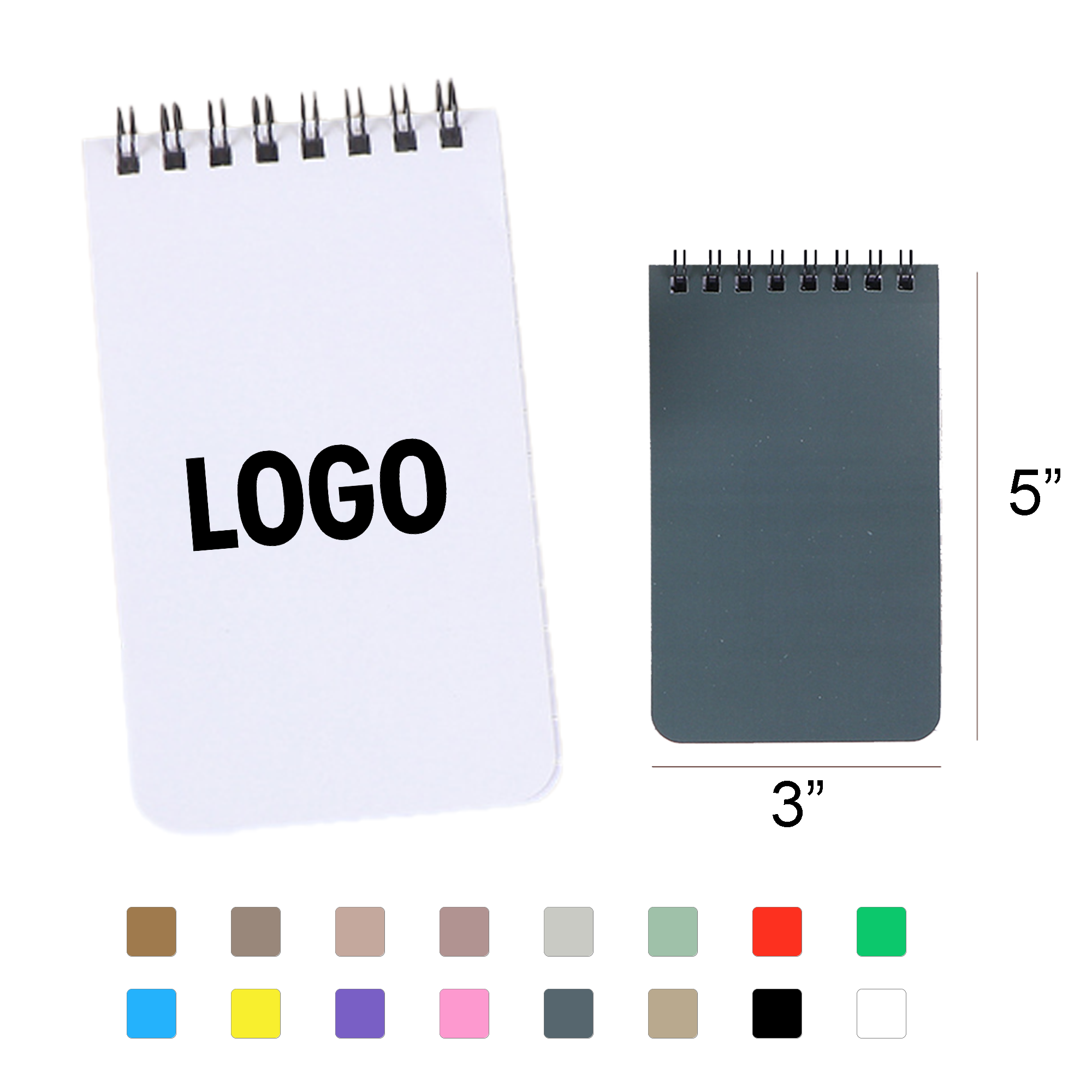 Custom Pocket Notebook with Spiral Binding 2