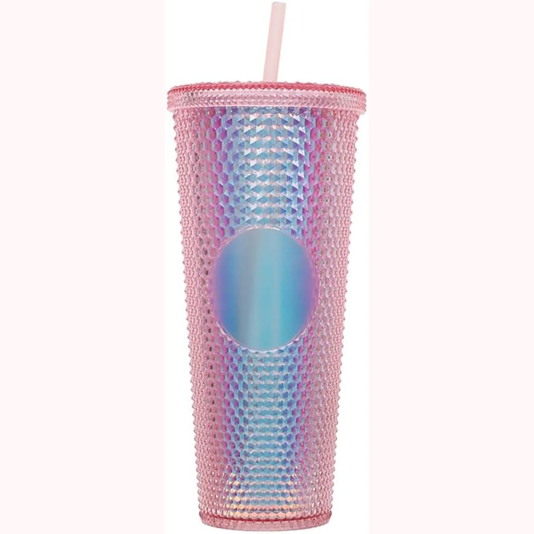 Double Layer Plastic Straw Cup 9