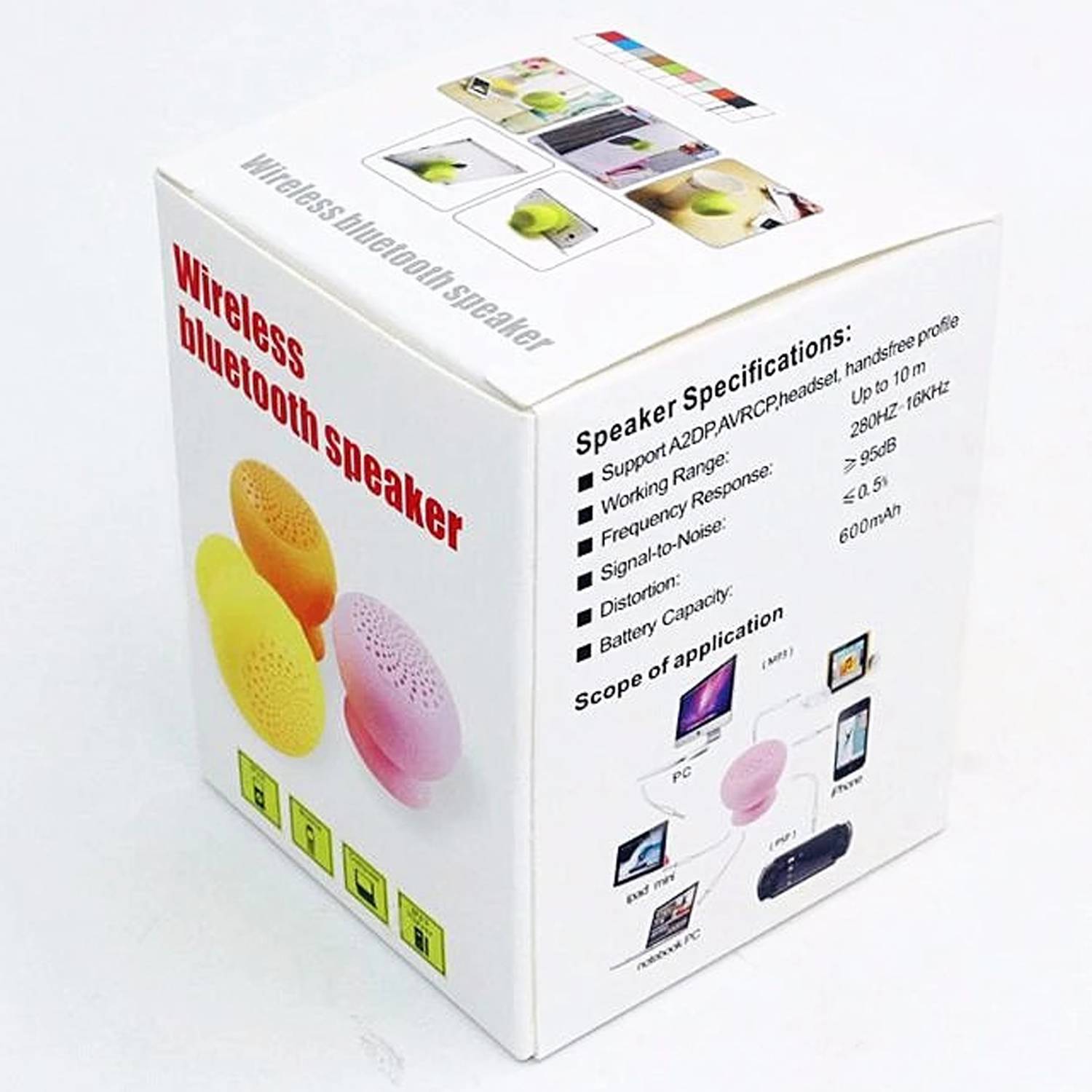 Mini Wireless Mushroom Suction Speaker 7