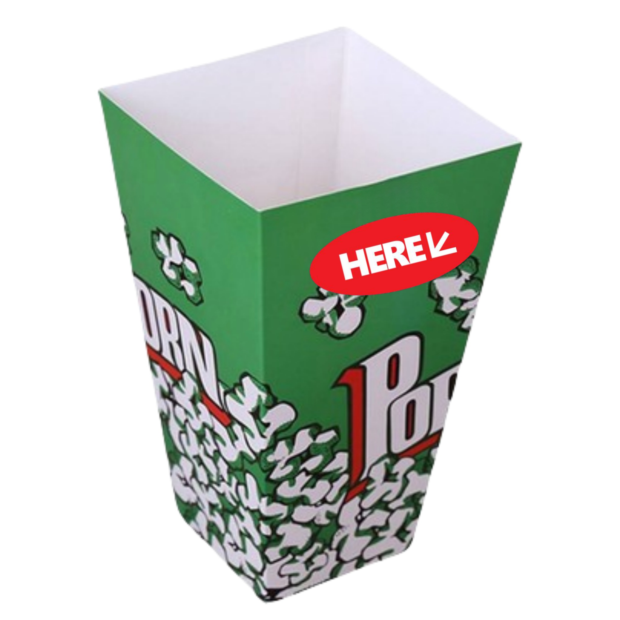 MOQ30 6.31" x 3.50" Popcorn Boxes 4 Color print 2