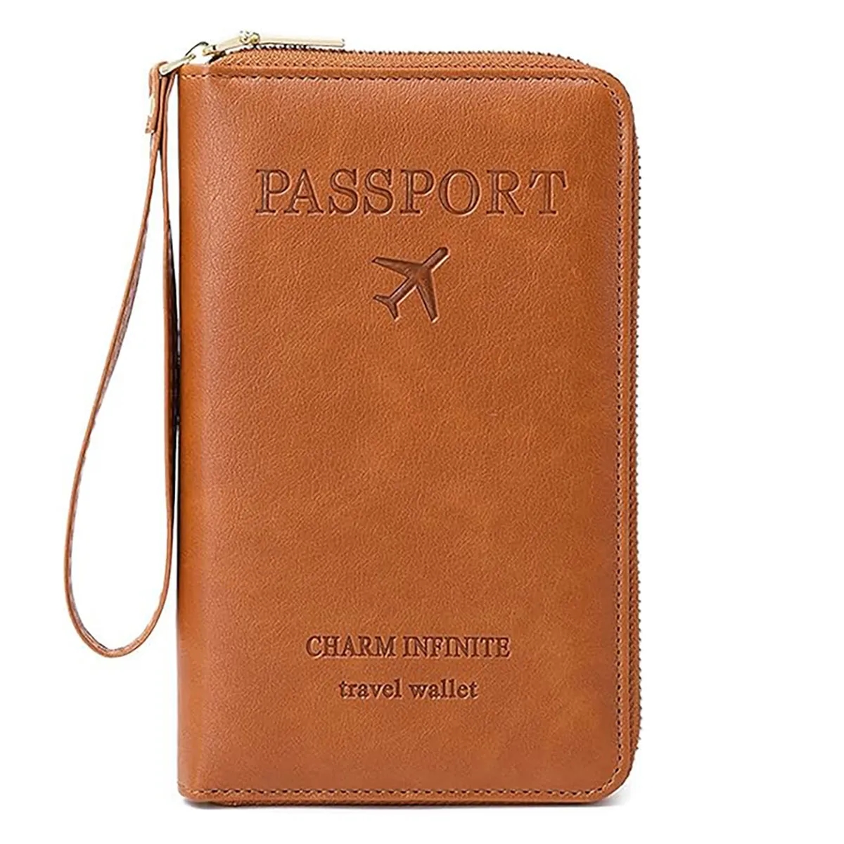 Passport ID Bag Zipper Anti-Theft Airplane Wallet 4