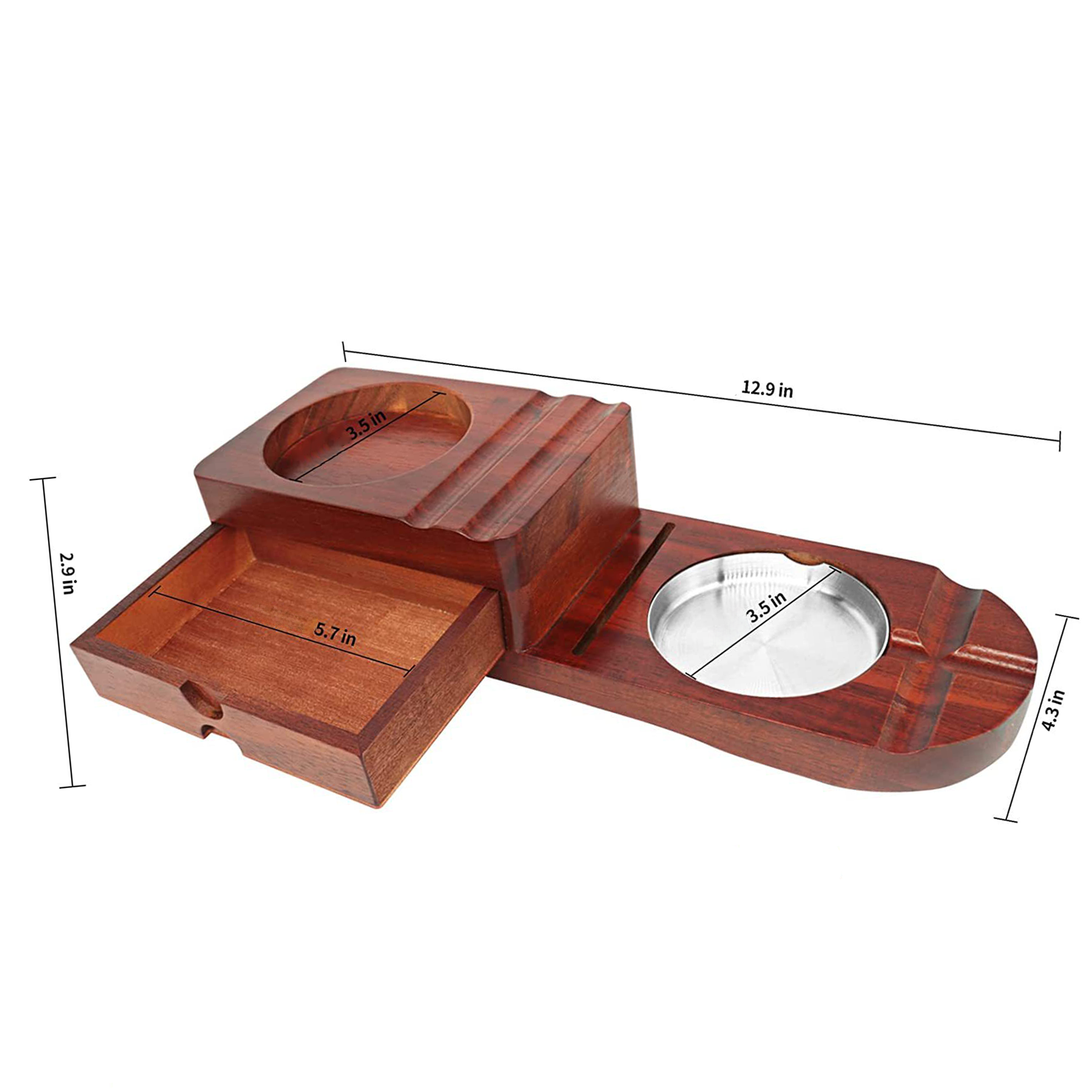 Wooden Cigar Ashtray 3