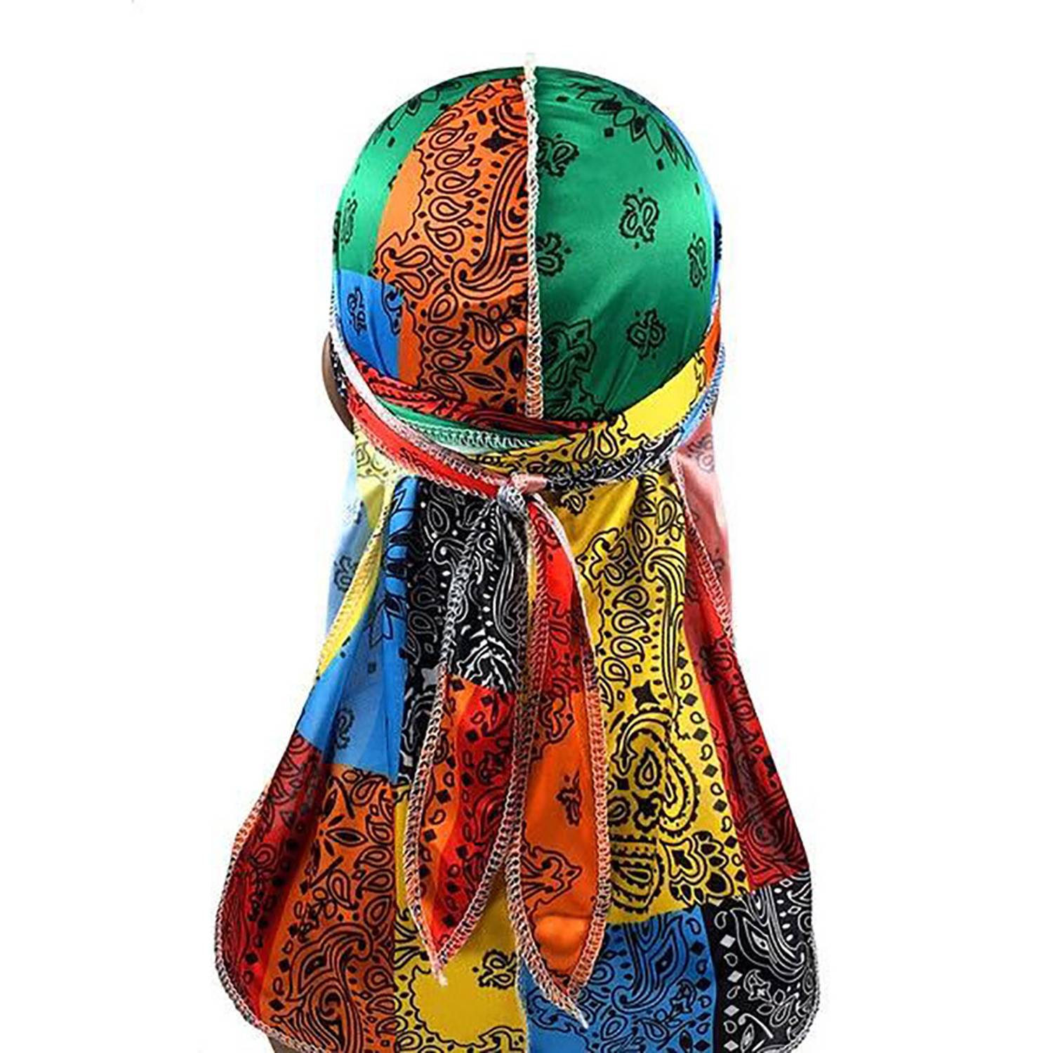 Unisex Silky Durag Long Tail Headwrap 8