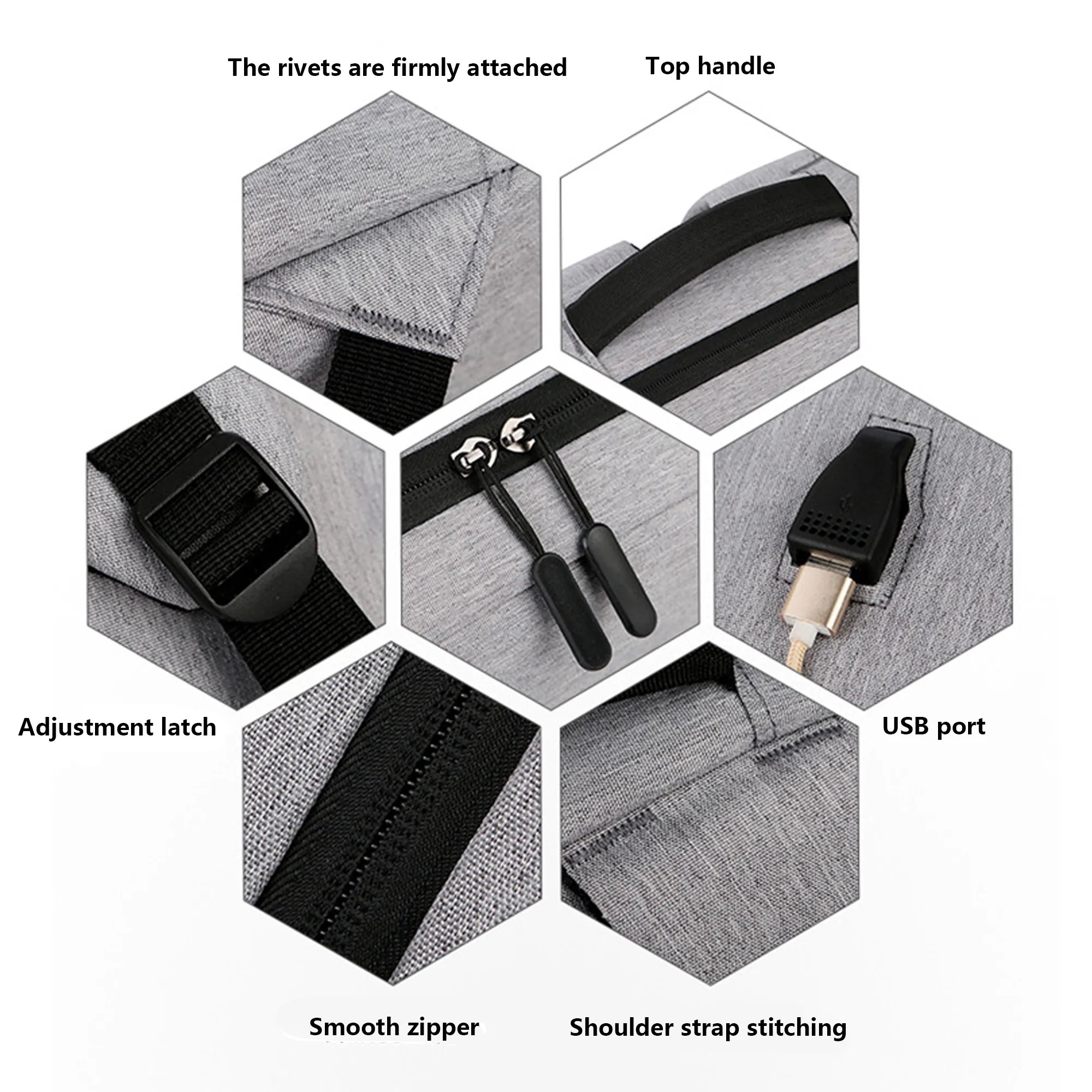 Backpack With USB Charging Port 11