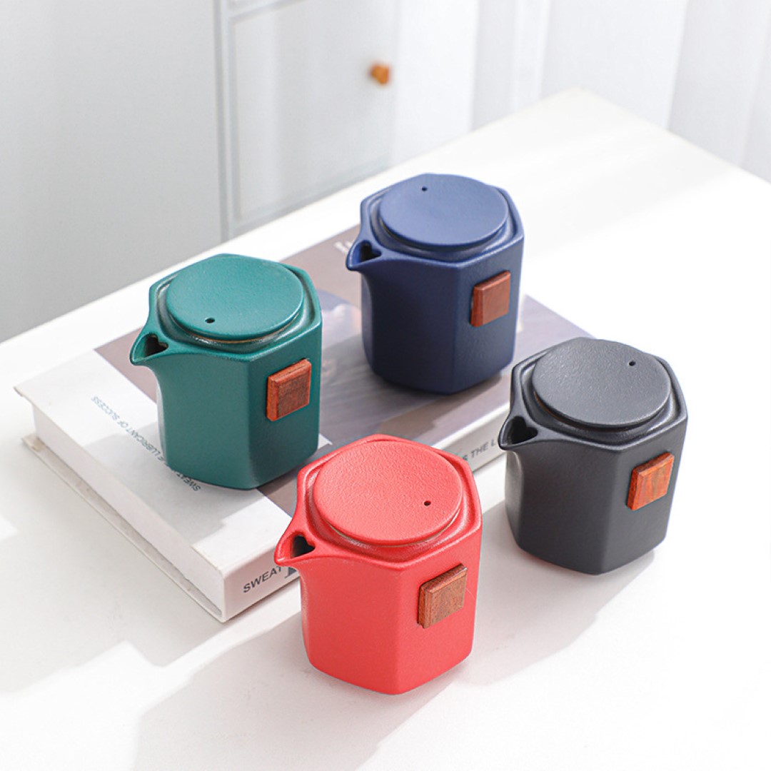 Ceramic Portable Travel Tea Set 8
