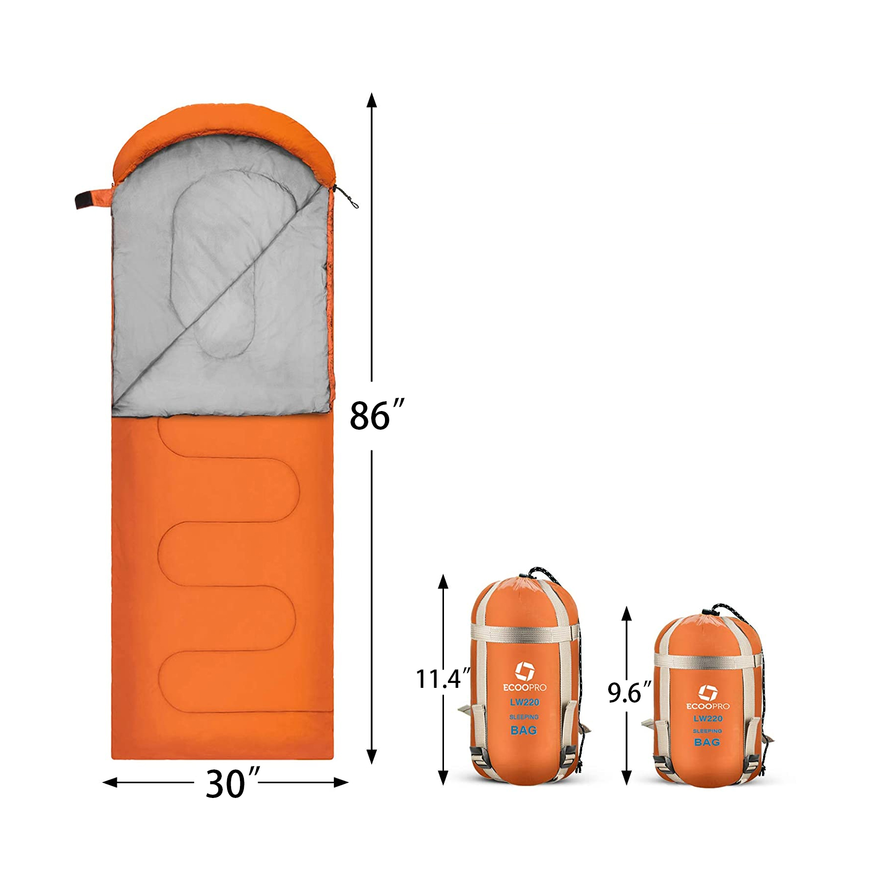 Outdoor Camping  Envelope Style Sleeping Bag 2