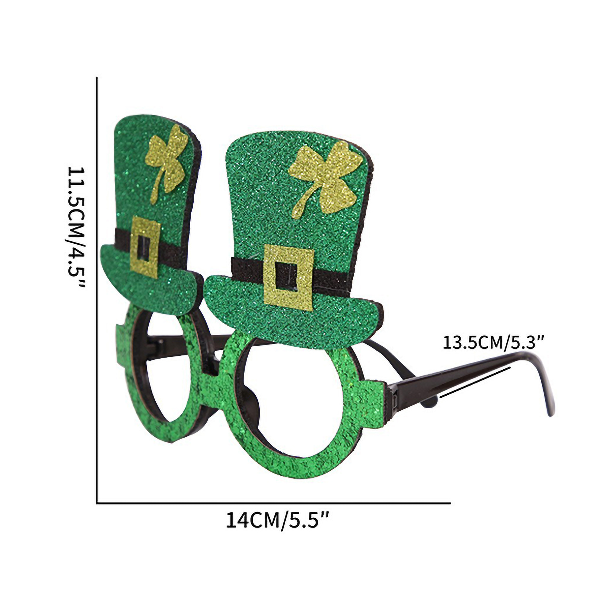 Irish-Themed Sparkling Glasses Construction St.Patrick's Day 15