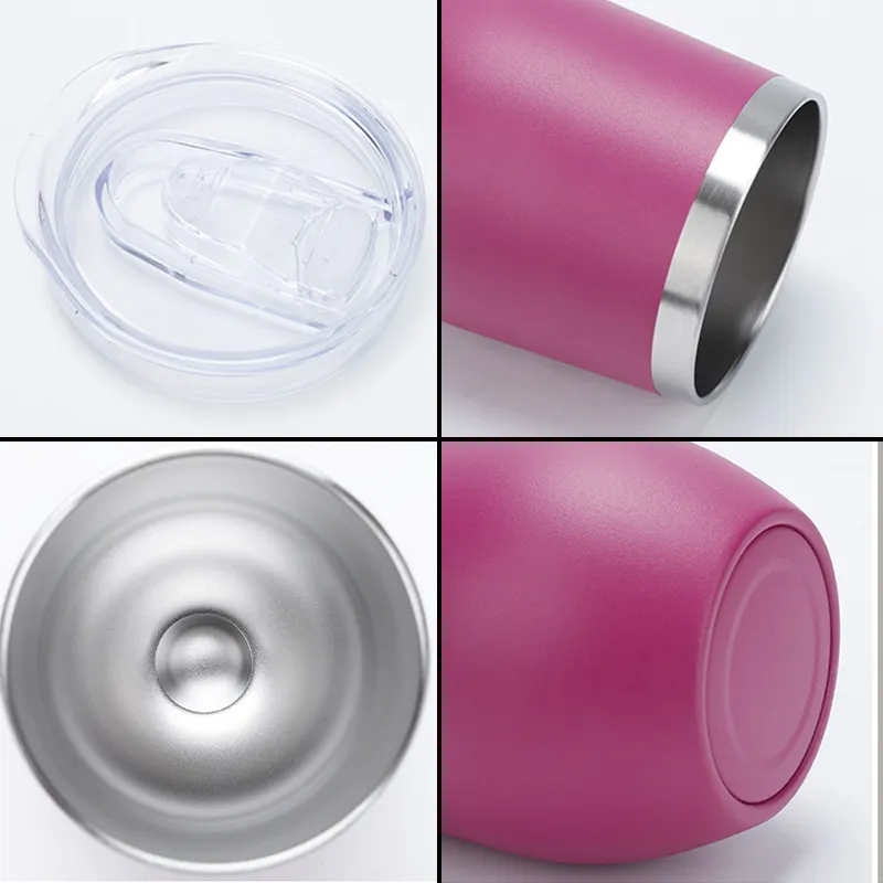 Eco-friendly Stemless Wine Cups with Lid 6