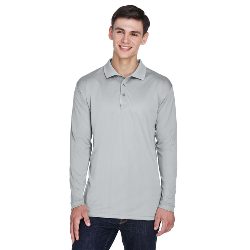 UltraClub Adult Cool & Dry Sport Long-Sleeve Polo 11