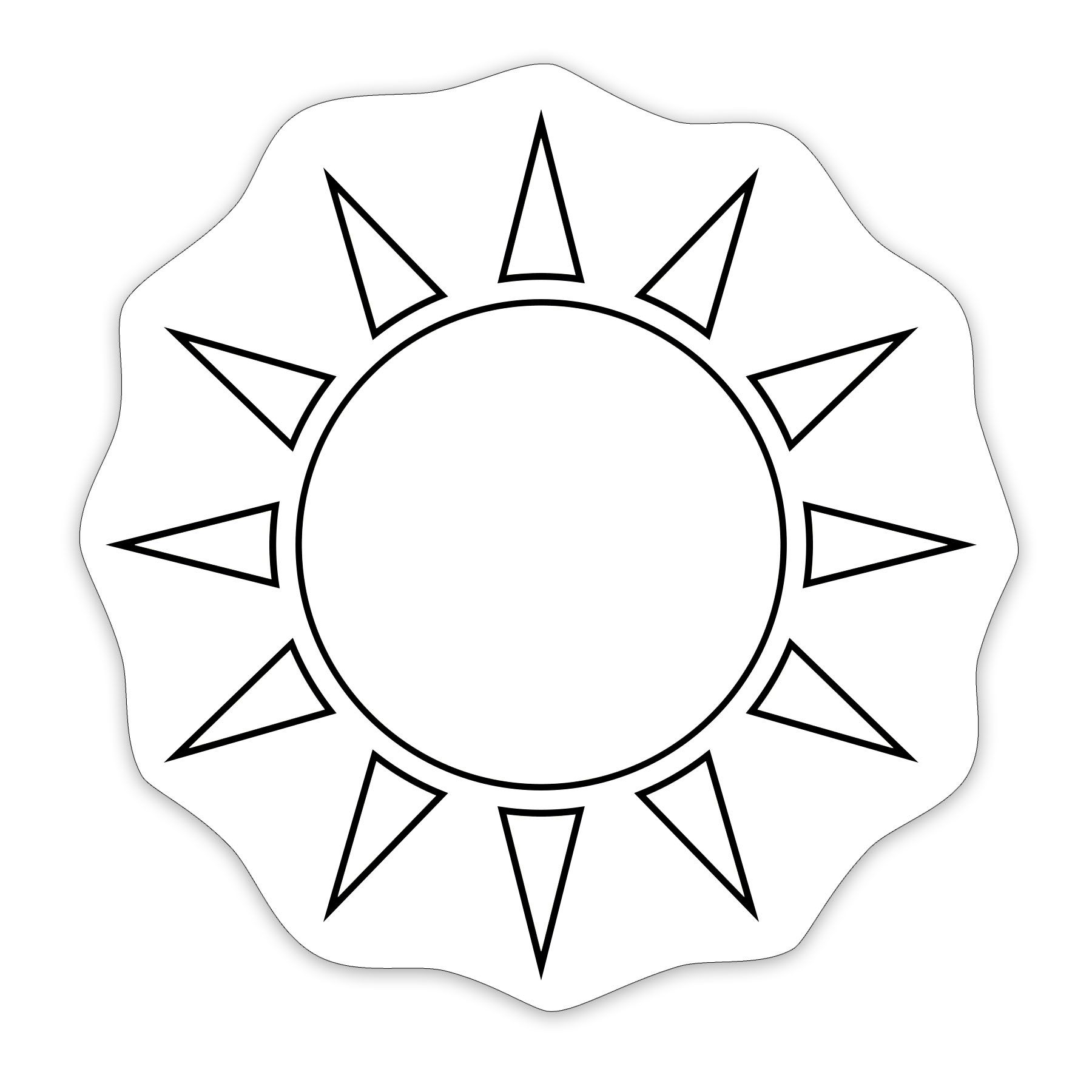 Sun Shaped NoteKeeper™ Magnet 35 Mil 7
