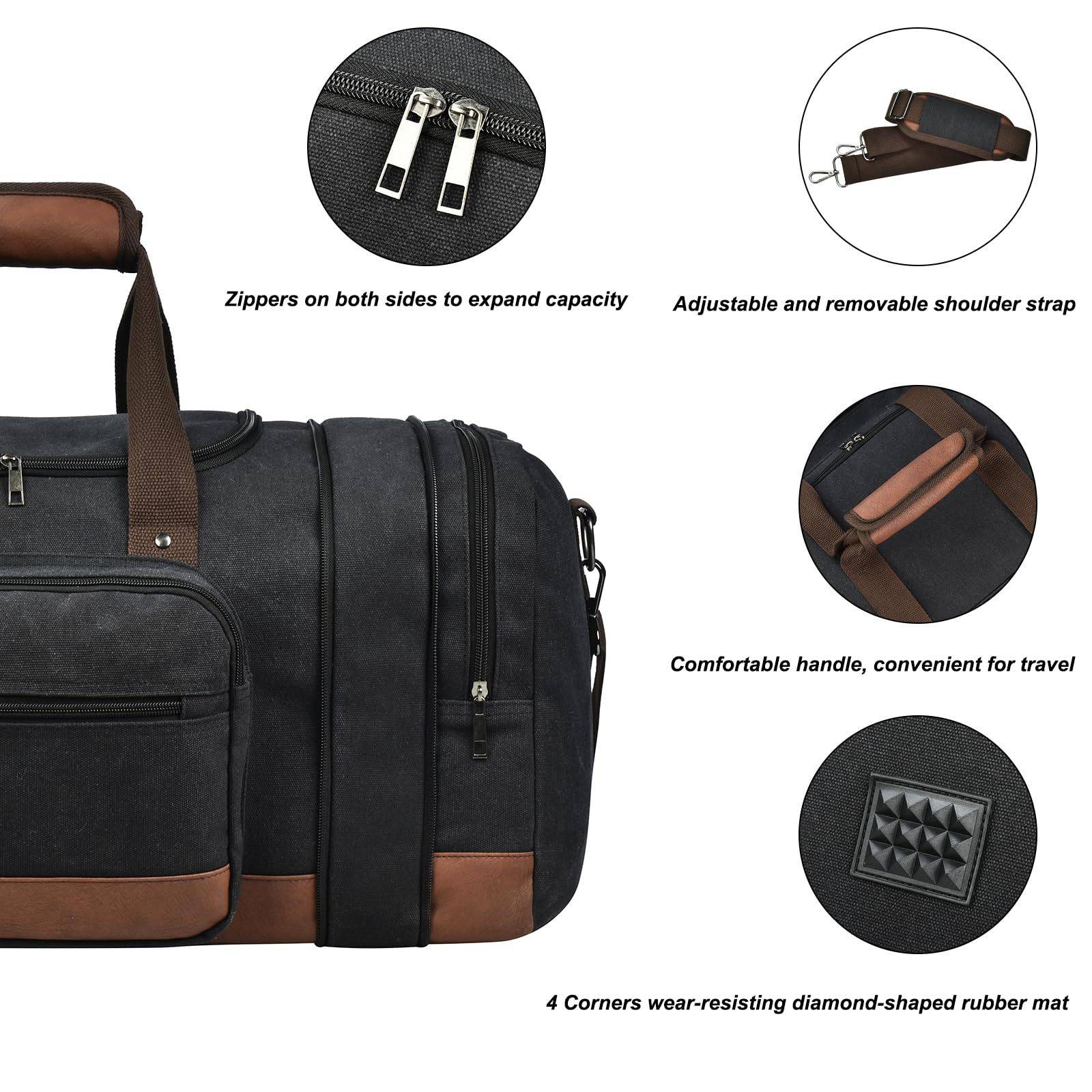 Expandable Canvas Duffle Bag 8