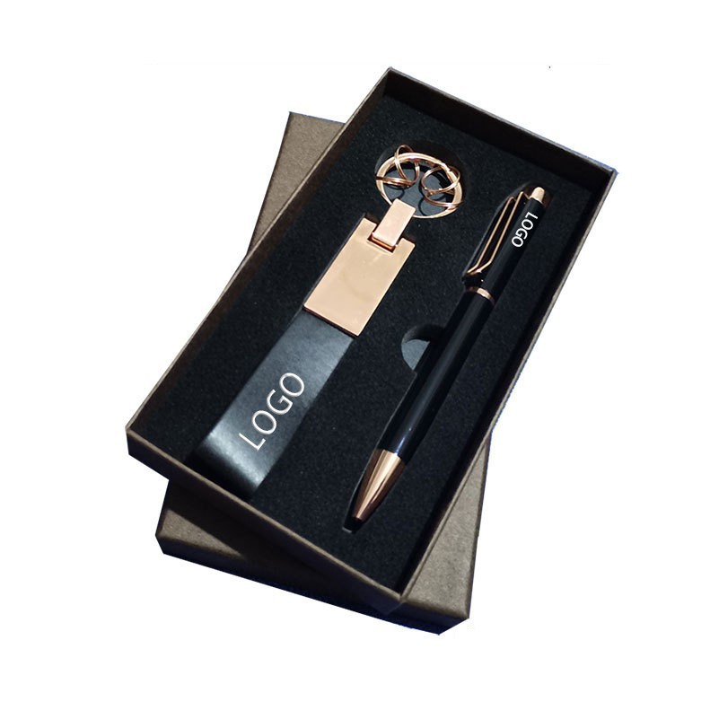 2-Piece Office Gift Set Signature Pen and Key Chain 2