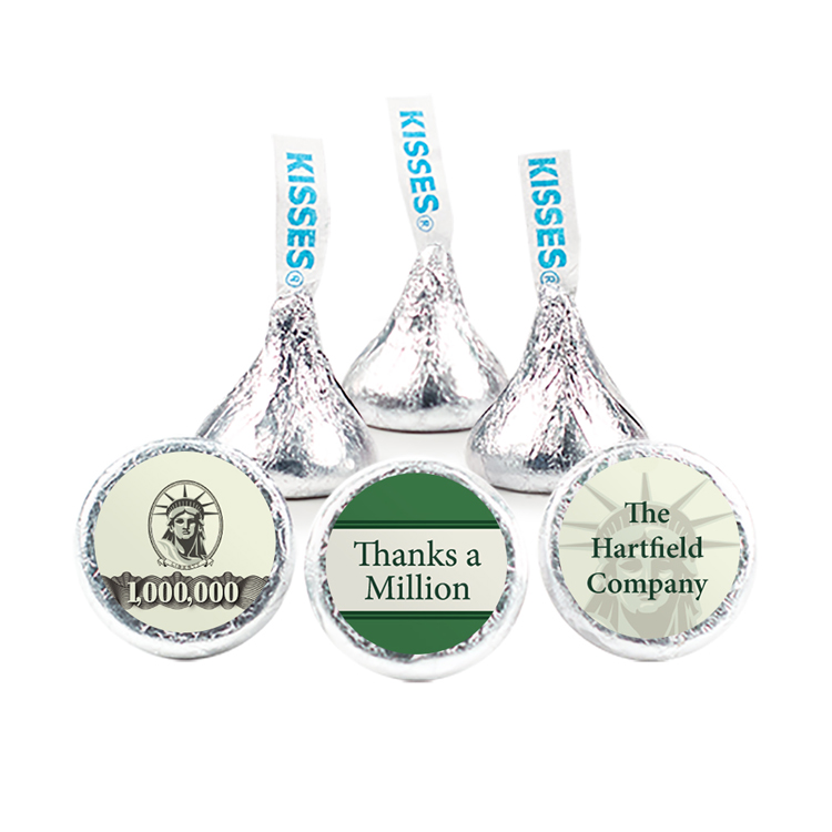Thanks A Million Design - Hershey's Kisses w/ Full Color Label 1
