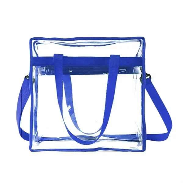 Clear PVC Beach Concert Tote with Large Transparent Bag 5
