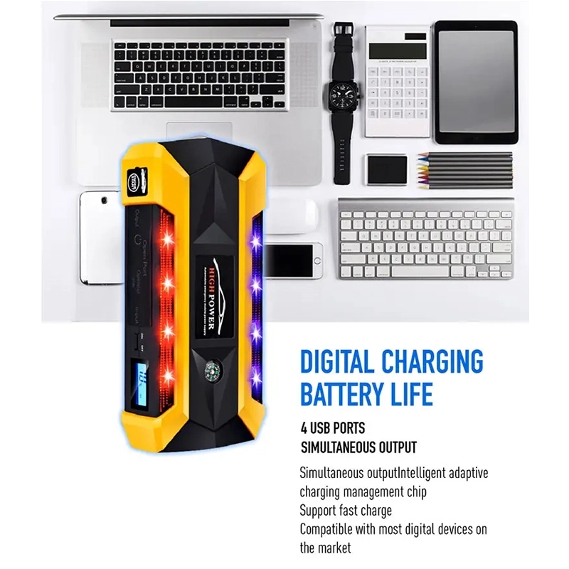 Portable Car Jump Starter With 4 USB Ports 3