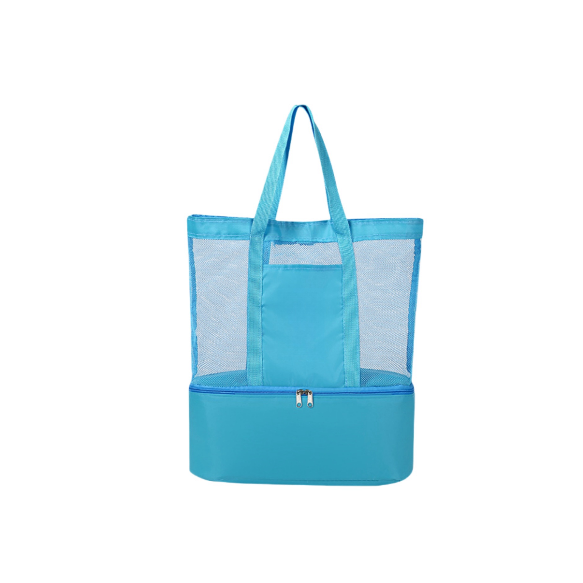 Oversized Mesh Beach Tote Bag with Wet/Dry and Cooler 8