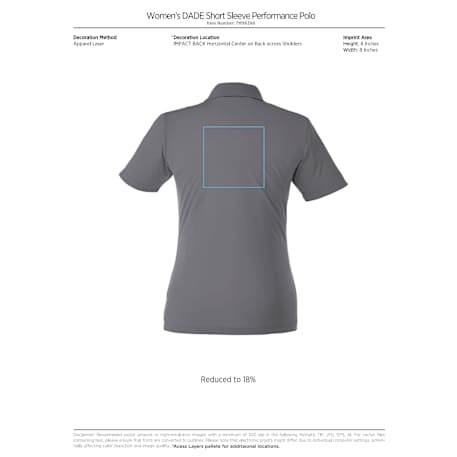 Women's DADE Short Sleeve Polo 554