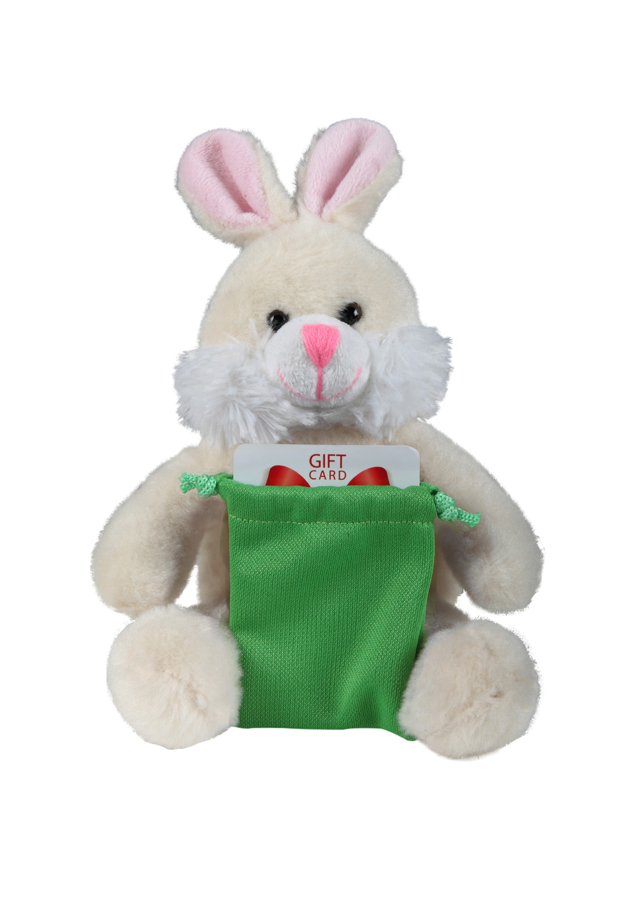 soft plush Bunny with gift card sack 2