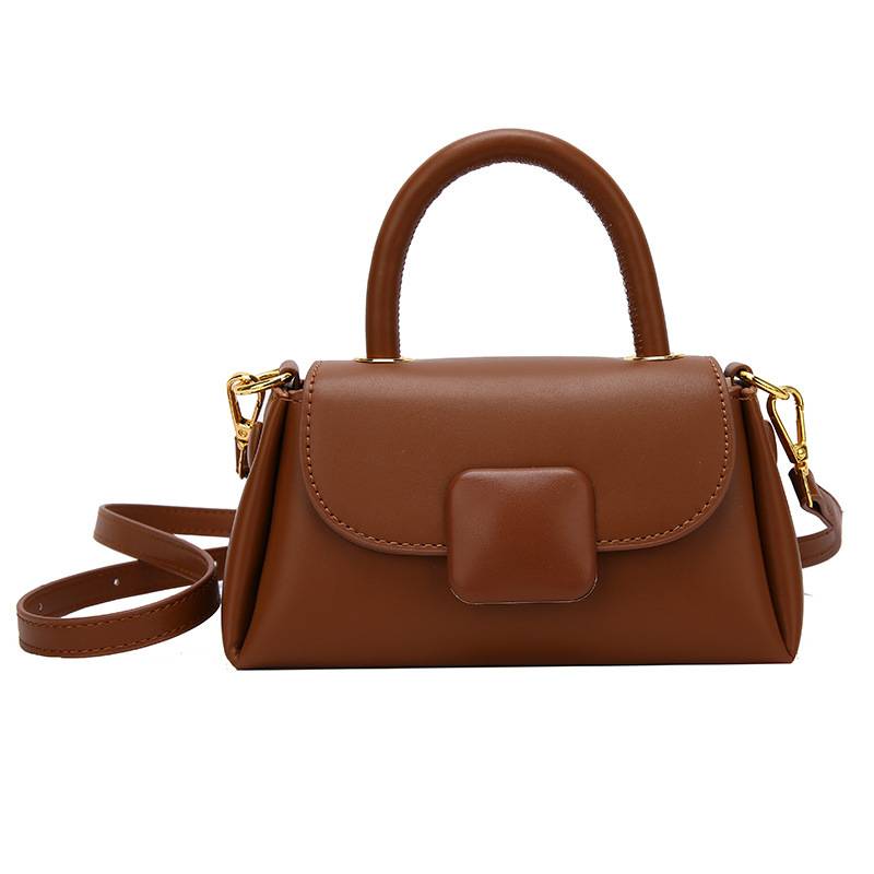 PU Leather Vintage Square Crossbody Shoulder Bag 3