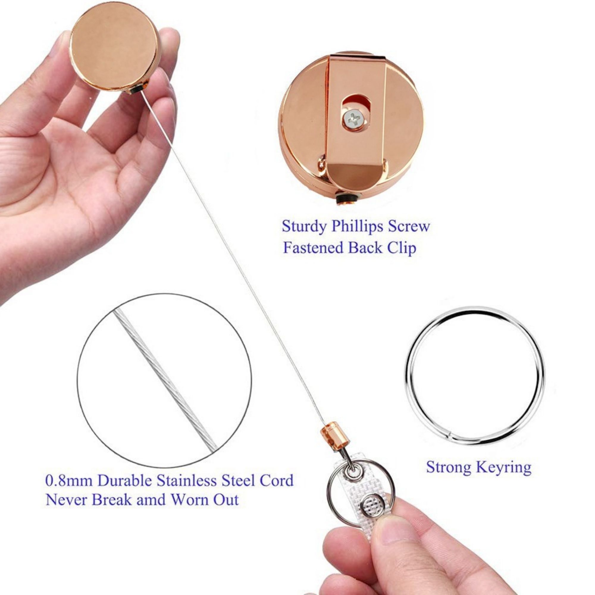 Soft Plastic Badge Holders With Heavy Duty Badge Reels 4