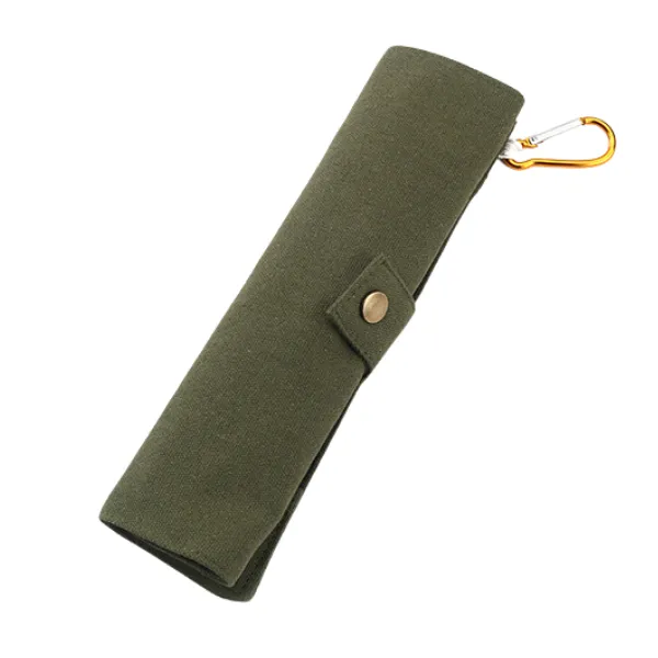 Bamboo Eco Travel Utensil Set with Roll-Up Pouch 7
