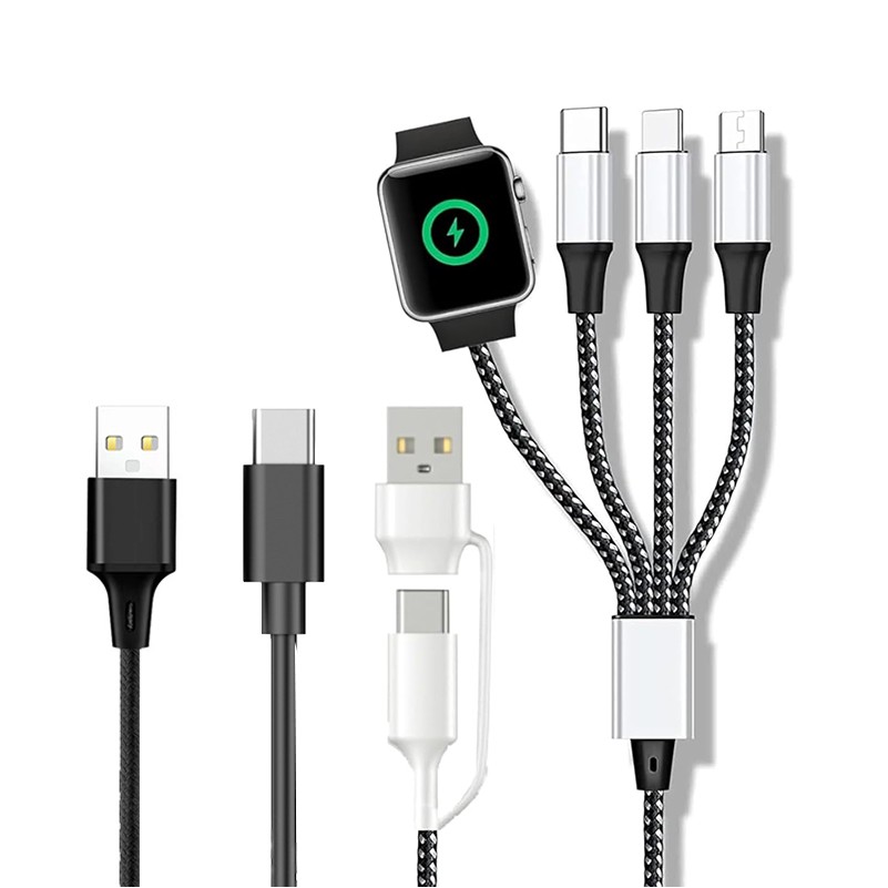 Magnetic 4-in-1 Charging Cable for Phone & Watch 1
