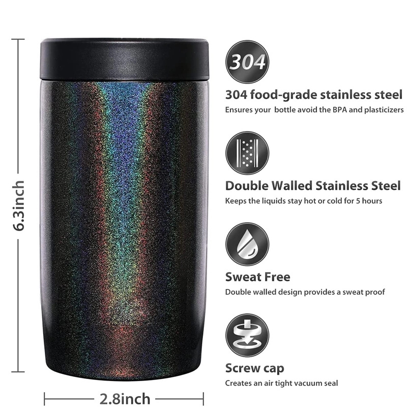 Custom 4-in-1 Stainless Steel Insulated Beer Can Holder, custom koozie with logo imprint 17