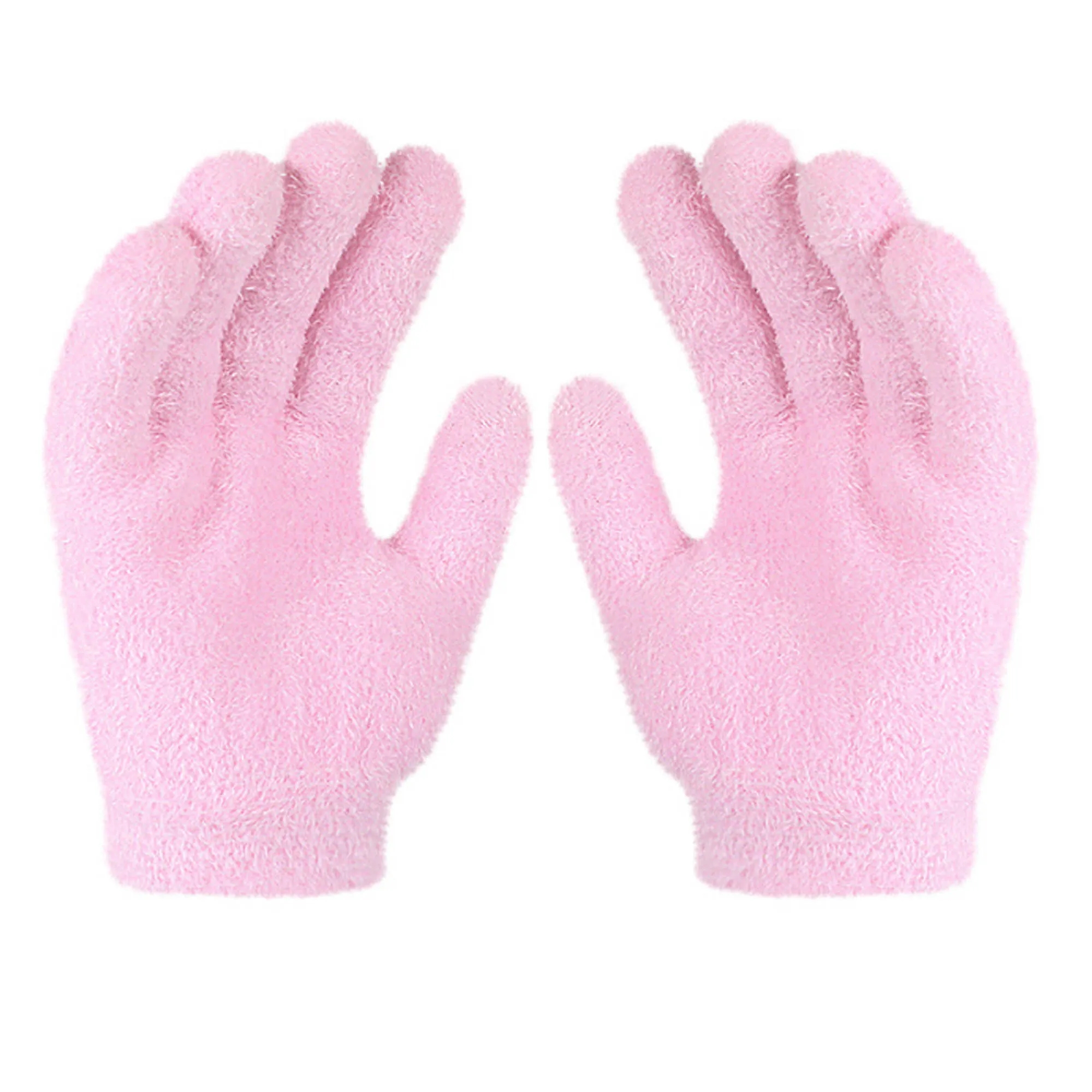 Feather Yarn Touchscreen-Compatible Winter Gloves 2