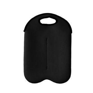 Neoprene Dual Color 2 Bottle Wine Bag With Cutout Handles 16