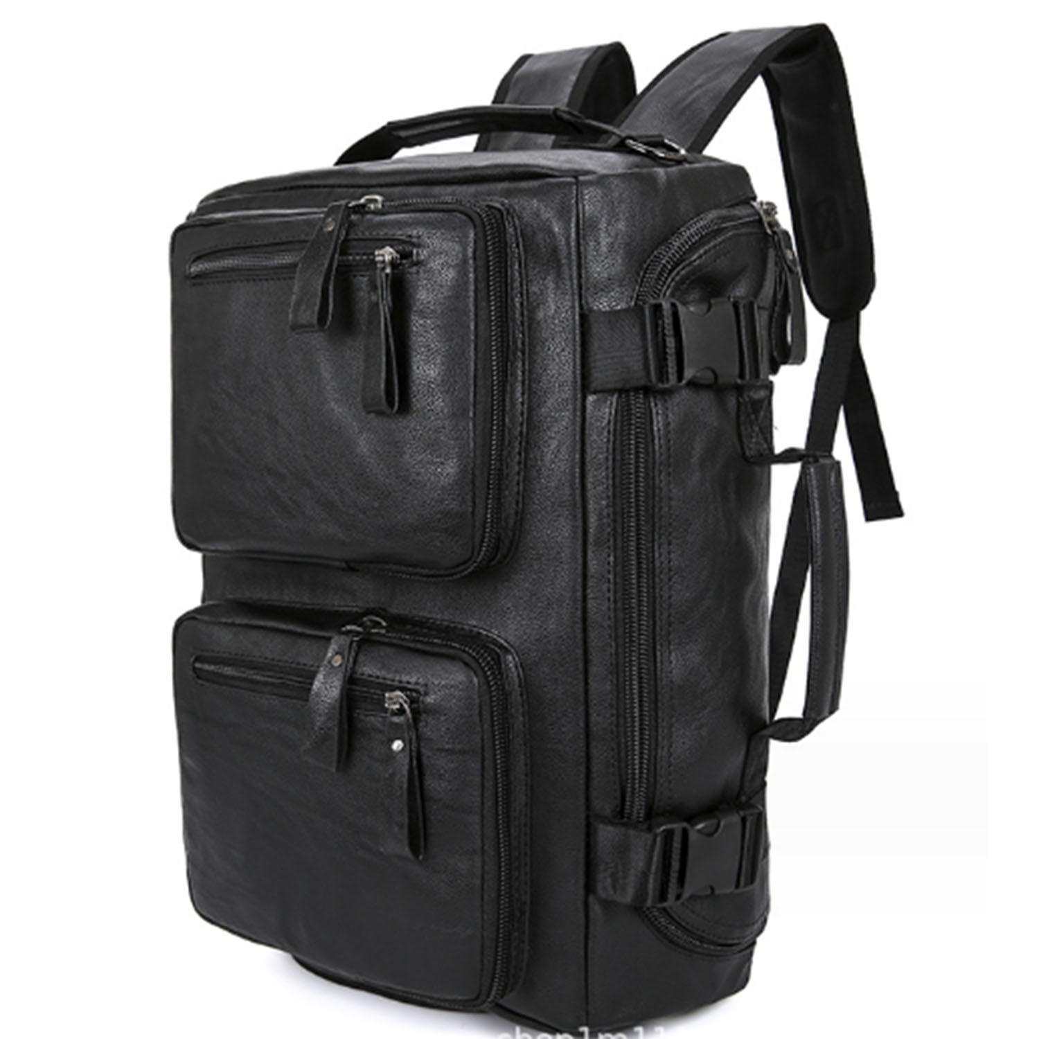 PU Leather Multi-functional Travel Backpack 3