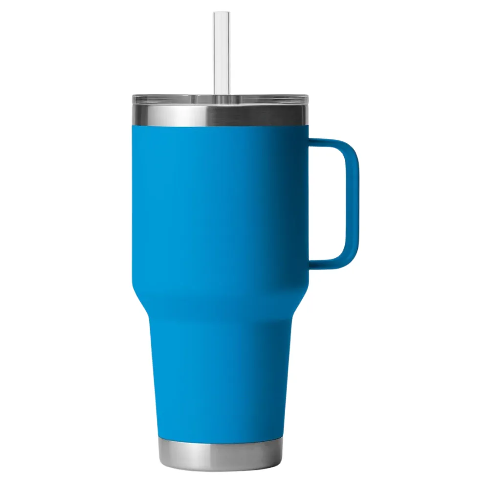 35oz. Insulated Tumbler with Handle and Straw 13