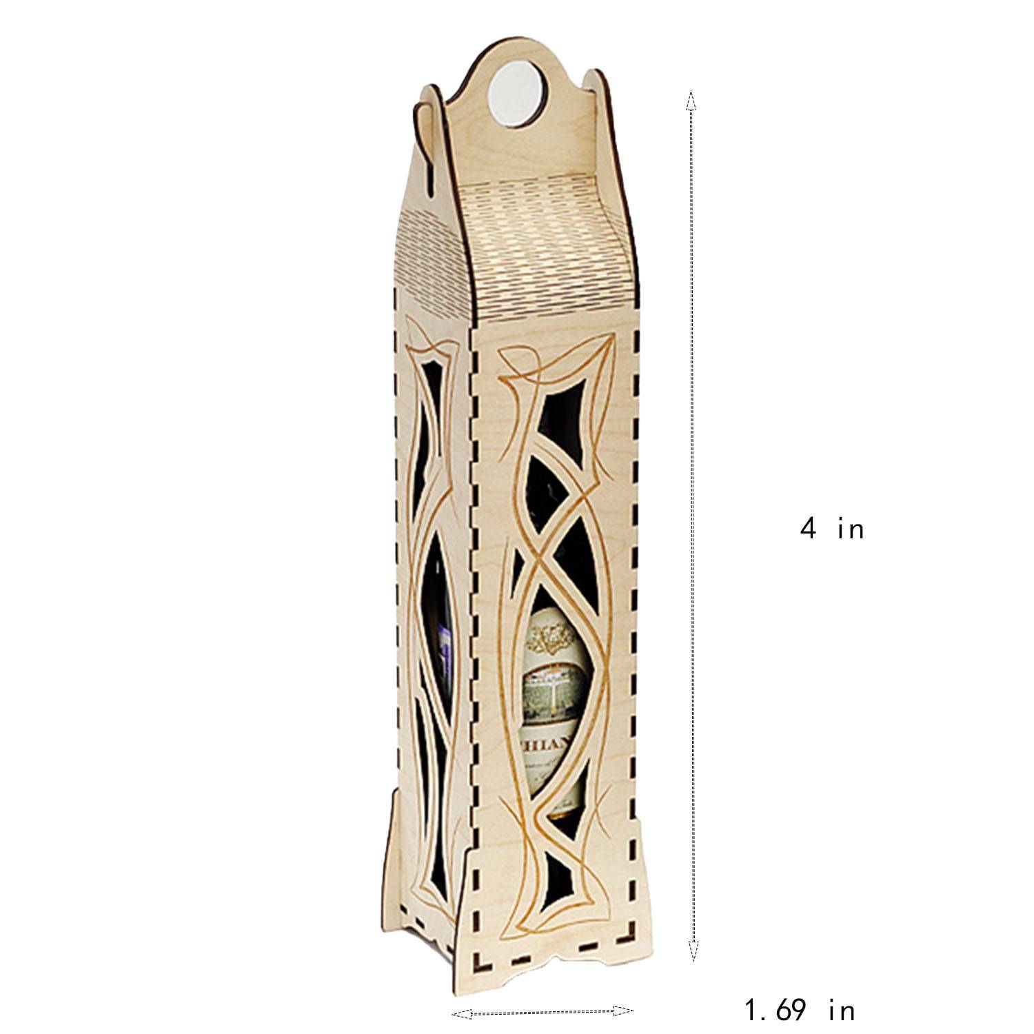 Custom Wooden Wine Bottle Gift Box 1