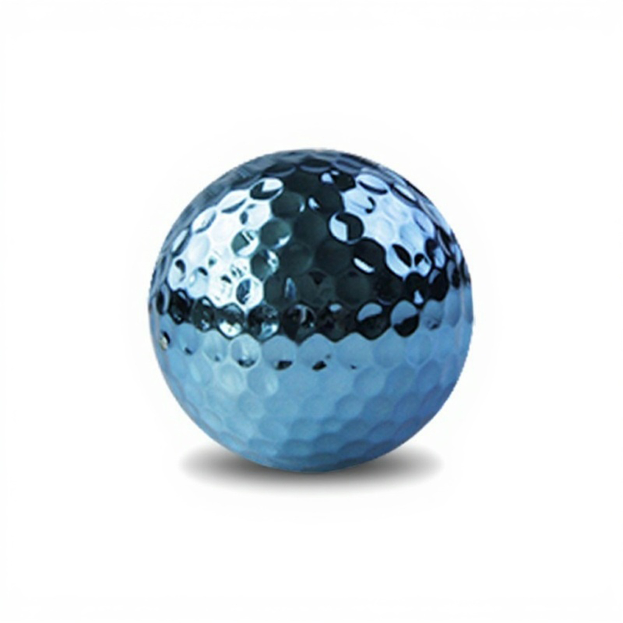Electroplated Metal Golf Ball With Two Layer Construction 1