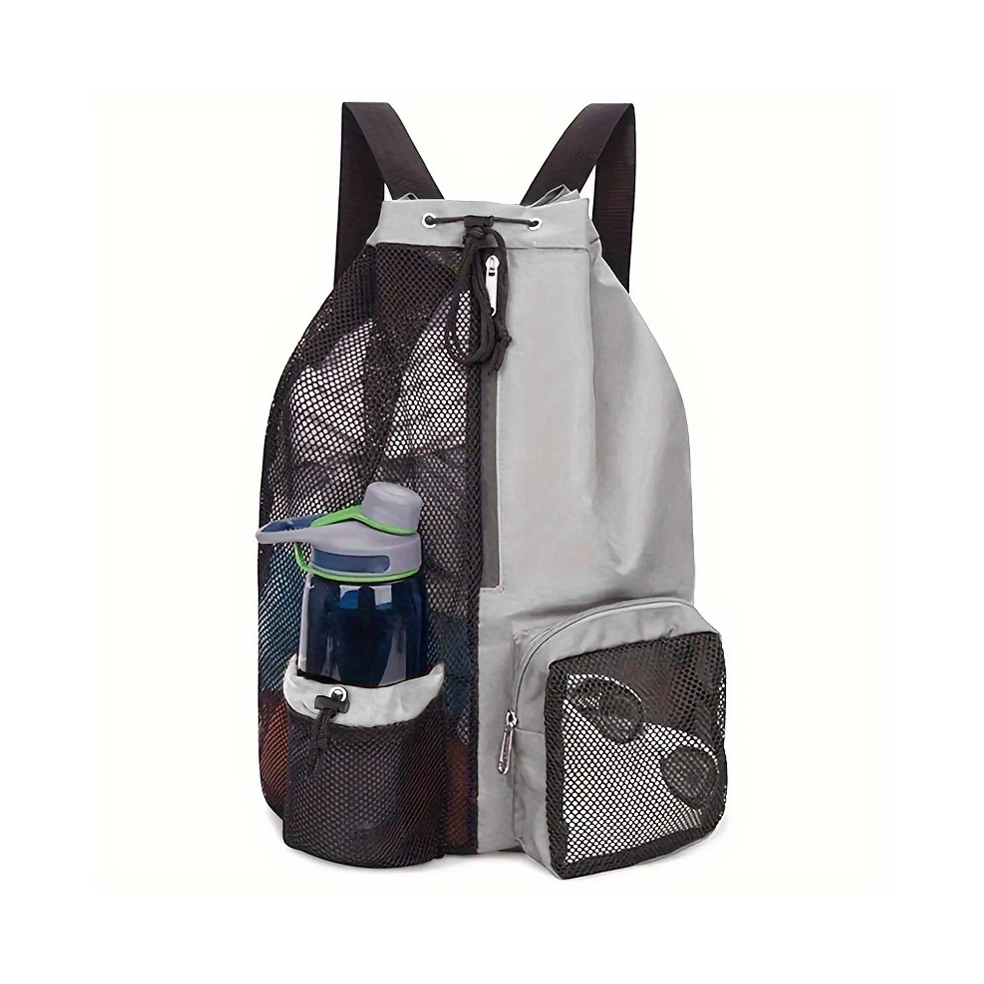 Mesh Drawstring Swim Bag With Wet Pocket For Beach Gym Gear 5