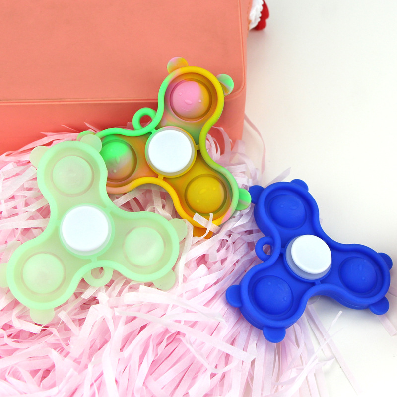Popper Fidget Finger Spinner keychain 14